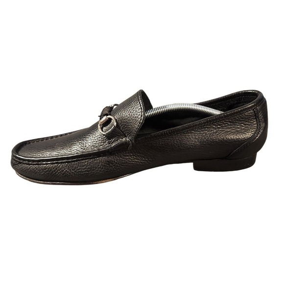 Sandro Moscoloni Leather Monk Strap Loafers Shoes Mens Size 13 Black Dress Spain